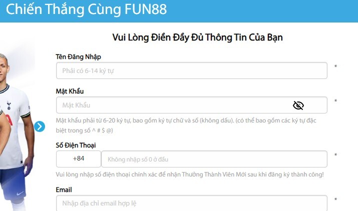 Đăng ký fun88vi Đăng ký fun88vi